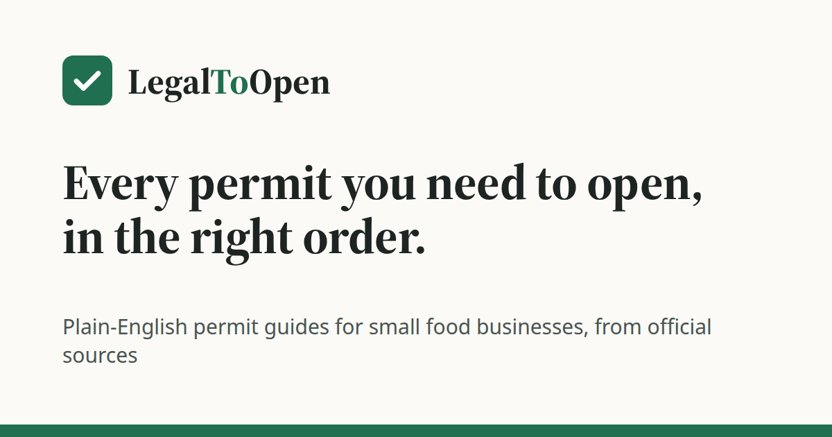 I built a free state-by-state guide to starting a home food or food truck business